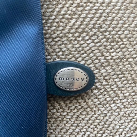 Crossbody Blue Mosey Bag. Silver Color Hardware. Eco friendly. EUC. - Picture 7 of 14